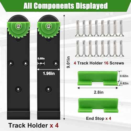 Track Saw Guide Holder for FastCap 02896 Makita/Festool,Track Saw Guide Rail Holder for DeWalt Guide Rail (4 Pack)
