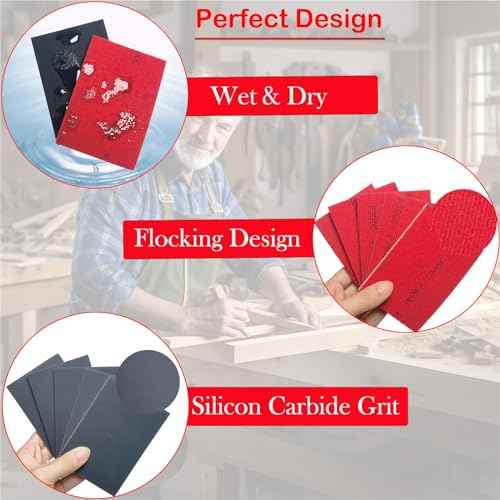 20 PCS 3 x 4 Inch 3000 Grit Sanding Sponge - Ultra Fine Hook-and-Loop Backing Sanding Sponges Pads - Soft Foam Sand Block Wet Dry Sandpaper for Model Plastic Toy Drywall Metal Wood Furniture Polishing