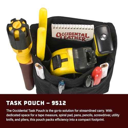 Occidental Leather Task Pouch - Fits Up to 2¡± Work Belt - Made in USA