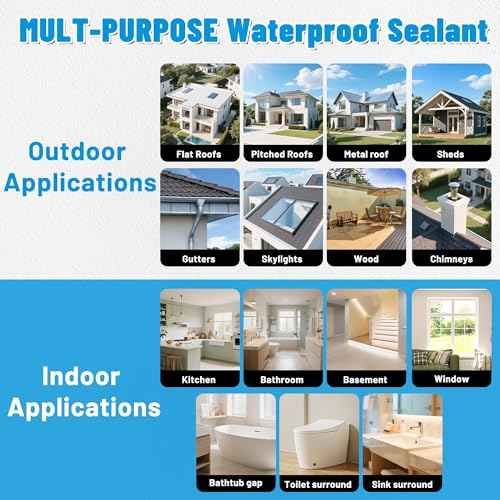 Waterproof Sealant, Liquid Transparent Waterproof Coating Repairing Anti-Leakage Agent, Invisible Water Proof Adhesive Indoor and Outdoor Water-Based Waterproofing Glue 4L