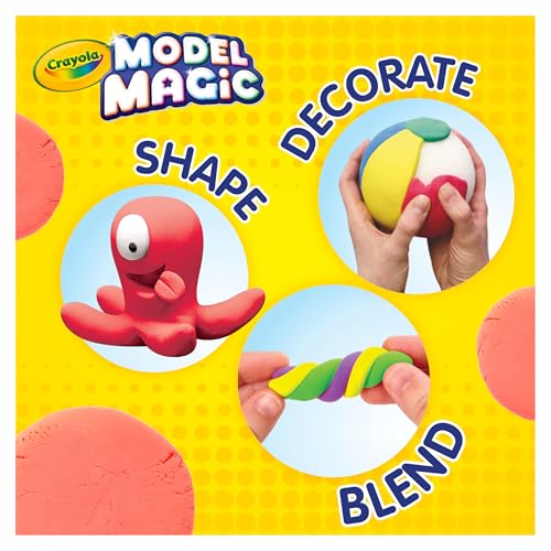 Crayola Model Magic (30 Pack), Air‑Dry Modeling Material for Kids, Soft Modeling Clay Alternative for Arts & Crafts, 15 Colors, 1 oz Packs, Classroom Supplies