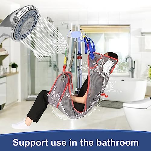 Universal Full Body Patient Lift Sling, Mesh Fabric Patient Sling Transfer and Bathing aids, 500lb Weight Capacity (Small)