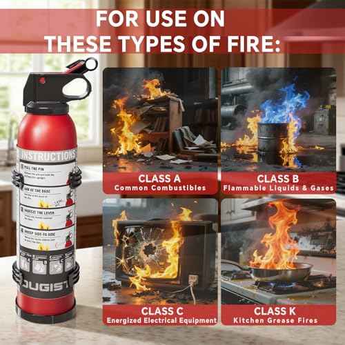 Dry Stop Fire Extinguishing Spray for Home & Car ? 600g Portable Dry Chemical Fire Suppression Spray | For Kitchen Grease, Electrical, Vehicle & Garage Fires, Easy to Use (2-Pack)