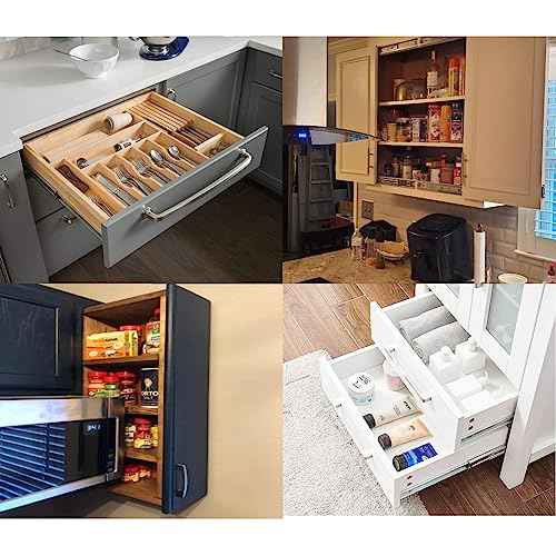 VAPSINT 6 Pairs 16 Inch Soft Close Drawer Slides Ball Bearing Full Extension Side Mount Dresser Drawer Slides, 110LB Capacity Heavy Duty 3 Flods Drawer Runners for Cabinet