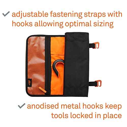 Slice 10478 Tool Roll Up Organizer, Reinforced Stitching, Fits 16 Tools, 1 Pack