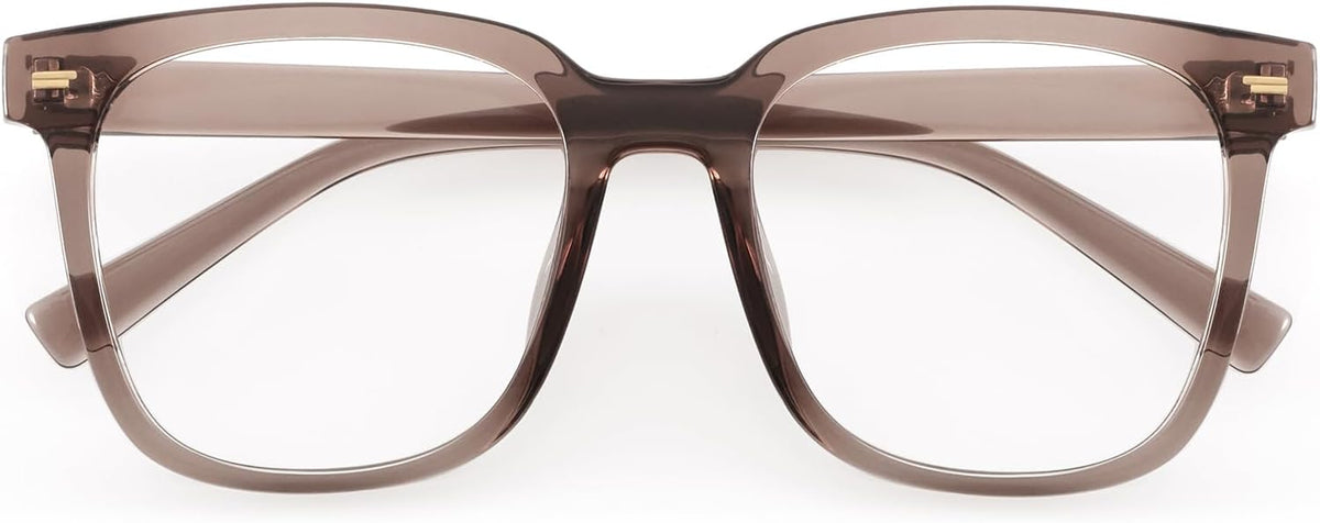 PANNER Oversized Square Blue Light Blocking Glasses for Women Men Anti Glare Reduce Eyestrain Computer Glasses