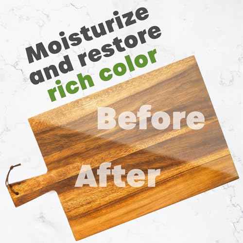Brush-On Food Grade Mineral Oil - Moisturize, Lubricate, Restore & Protect Wood, Cutting Boards, Butcher Block, Countertops, and Stainless Steel (4 fl oz Bottle with Applicator Tip)
