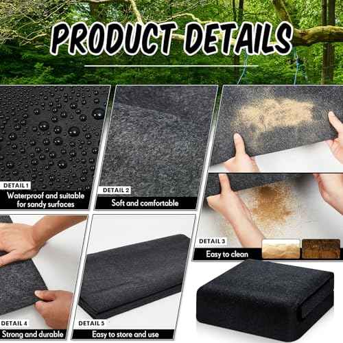 Tinideya 6.5 x 4.9 ft Outdoor Storage Shed Floor Mat Waterproof, Non Slip & Washable Camping Tent Carpet for Outdoor Camping, Lawn Supplies Storage(Storage Shed Not Included)