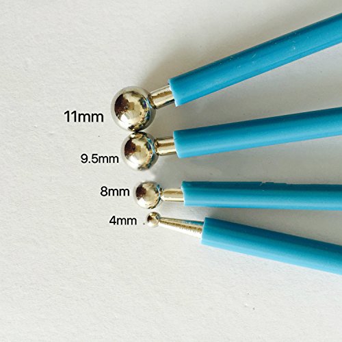 Concrete Countertop Caulking Tool, Metal Ball Tile Caulk Finishing Tool Used to Press The Tile Grout Coating for Bathroom Kitchen and The Rest of The Household