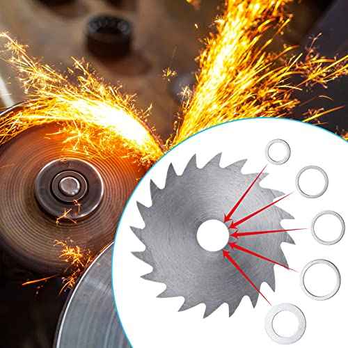 Sadnyy 20 Pcs Saw Blade Bushing Set - Arbor Adapter Ring Spacer 1'' to 20 Mm, 1'' to 5/8'', 7/8'' to 5/8'', 20 Mm to 1/2'', 4 Per Model