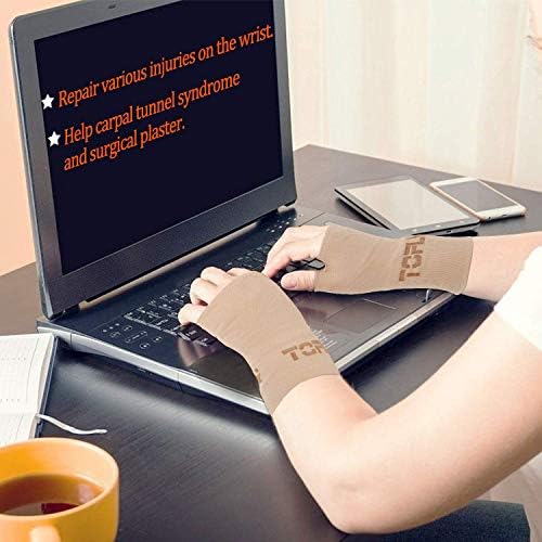 Thumb and Wrist Support for Joint Pain, Tendonitis, Sprain, Hand Instability, Compression Wrist Sleeves with Thumb Support