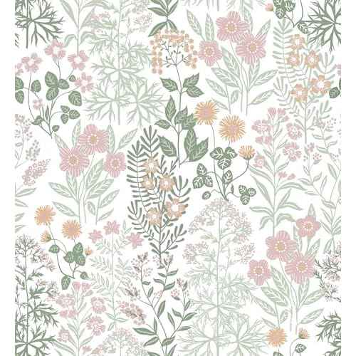 MelunMer Peel and Stick Wallpaper Boho Floral Contact Paper for Cabinets 78.7 in L 17.3In W Self Adhesive Removable Wallpaper for Bedroom/Bathroom Waterproof Nursery Botanical