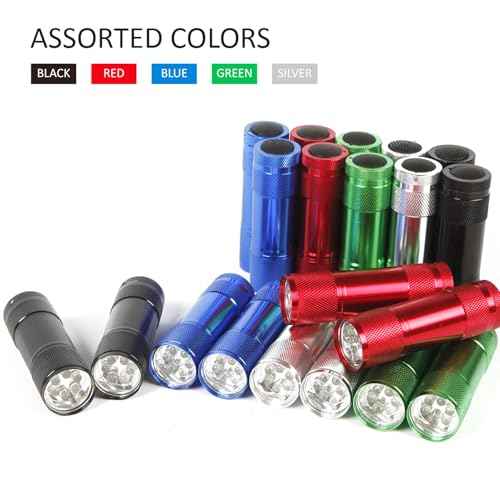 FASTPRO 30-Pack Flashlights Set, Aluminum 6-LED Flashlights Include AAA Batteries & Lanyard, for Party Favors, Camping, Hurricane Supplies