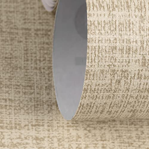 TANONE Khaki Contact Paper Peel and Stick 15.8 in X 118 in, Grasscloth Grasscloth Self Adhesive Removable Wallpaper, Fabric Linen Thickened Wall Paper Decorative for Wall Cabinets Drawers Kitchen