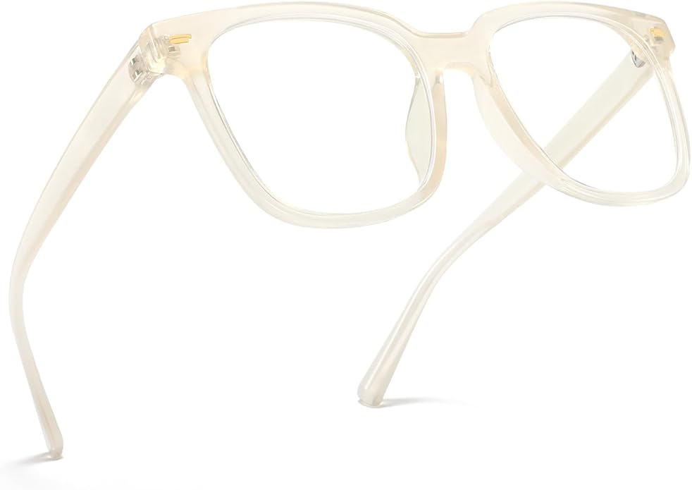 PANNER Oversized Square Blue Light Blocking Glasses for Women Men Anti Glare Reduce Eyestrain Computer Glasses