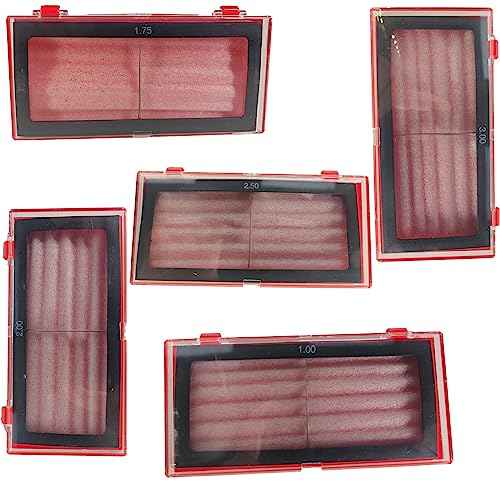 5pcs Glass Magnifying Welding Lens, 1.0/1.75/2.0/2.5/3.0 Diopter Cheater Lens for Welding Helmet, Not Easily Scratched Perfect for Magnifying Welds