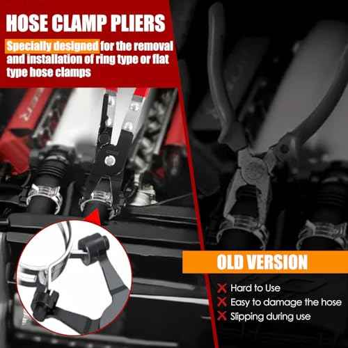 6Pcs Electrical Connector Tool Kit - Pliers, Separator, Remover, Clamp Clip, Disconnect Tool for Hose, Fuel Line, Spark Plug Wire
