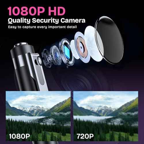 64G 1080P HD Mini Body Camera for Home Security, Pen Camera with Take Photos, Long Battery Life, Small Nanny Cam Ideal for Outdoor Indoor, Easy to Use