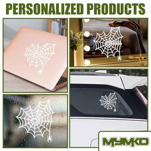 Spiderweb Decal, Aesthetic Animal Car Window Decals, 6 Inches UV DTF Tranfer Car Stickers, Funny Halloween Weatherproof Car Truck Window Bumper Sticker, Humor Car Decals for Boy Girl