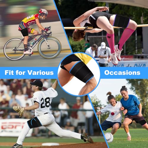 supregear Adjustable Thigh Brace - Hamstring Quad Wrap - Compression Sleeve Support for Pulled Groin Muscle, Sprains, Quadricep, Tendinitis, Sciatica Pain and Sports Recovery - Men, Women