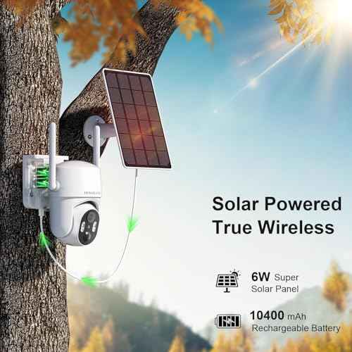 No WIFI Security Camera No Internet Needed, 4G LTE Cellular Security Camera Outdoor Wireless, Solar Power Security Camera Outside, PIR Sensor, 2K Color Night Vision, 360View, 2-Way Talk, IP66