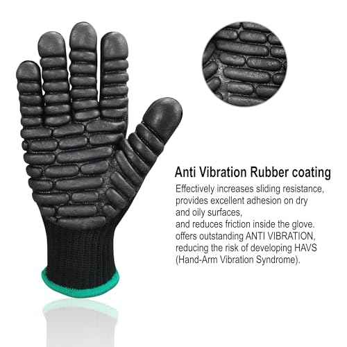 Anti Vibration Work Gloves,ISO 10819:2013 Certified | Shock-Proof Impact Reduction Safety Gear