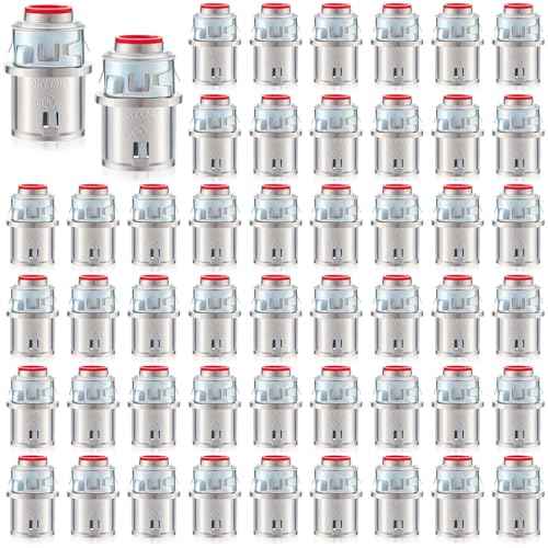 Metal-Clad Cable Connectors Zinc Electrical Conduit Connector 3/8" Snap in Connectors for Steel and Aluminum Cable(50 Pack)