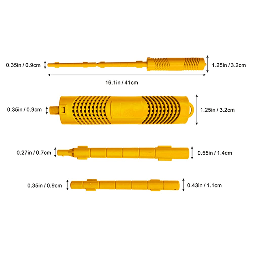 Joepoe SPA Mineral Stick, Hot Tub Stick with 4 Months Lifetime Universal for Hot Tub & Pool, Spa Mineral Cartridge Keeps Water Crystal Clear (Yellow,2-Pack)
