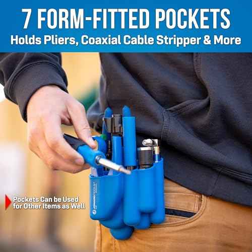 Jonard Tools H-85 Molded 8 Pocket Tool Pouch for COAX Tools