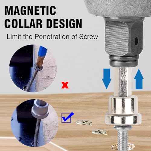 10pcs Magnetic Drywall Screwdriver Bits Set, PH2 Hexagonal Handle, 25mm x 5 Pcs & 50mm x 5 Pcs