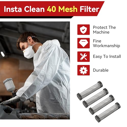 4Pcs 288747 Filter Kit for Graco Paint Sprayer Accessories | Compatible with Magnum ProX7, ProX9, ProX17, ProX19, ProX21, XR5, XR7, XR9 | Paint Sprayer Replacement Parts
