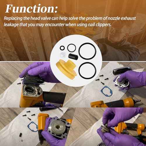 Piston Head Repair Kit Compatible with Bostitch and DeWalt Nailers. For Bostitch CF15 MCN250S MCN150 N75C N66C N66BC MCN250 N66BC-1 N75C-1 N66C-1,DeWALT Nailers DWMC150 DW66C-1 Nailers