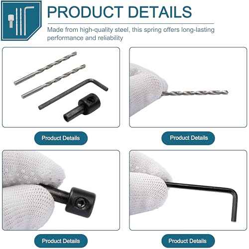 For fits RotoZip CH01 Steel Chuck Adapter Kit 1/8" Chuck Capacity,1/4" Chuck Mount Size