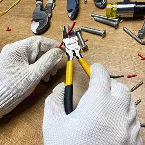 Wire Cutters6.5 inch, 2 Pack, Flush Cutters,BOOSDEN Spring Loaded Cutting Pliers,Side Cutters