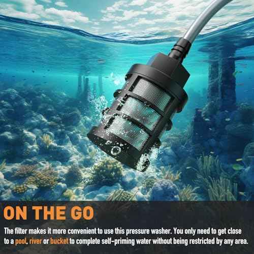 Portable Pressure Washer, 900PSI Cordless Power Washer, Portable Power Washer with 2 Batteries, 6-in-1 Nozzle, Handheld Pressure Washer for Car/Floor/Garden