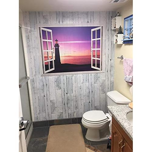 Distressed Wood Wallpaper Peel and Stick Wallpaper Self Adhesive Wall Paper for Home Wood Removable Wallpaper Grey/White Paper for Kitchen Nursery on Background Decorative 17.7''x118.1''