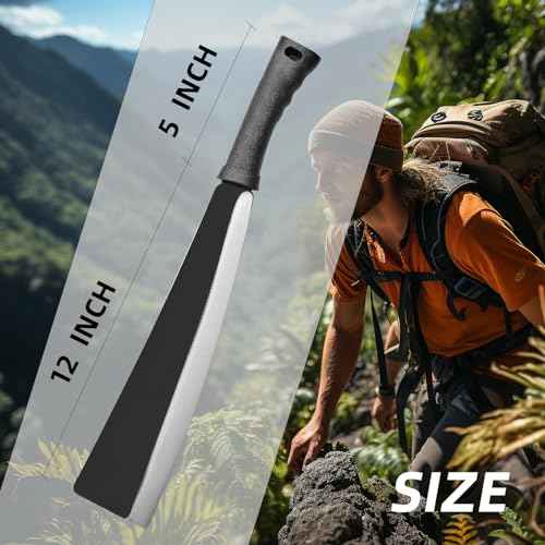 Billhook Sickle Machete for Yard Work - Trimming, Chopping & Weeding Powerhouse, Heavy Duty Machete for Cutting Trees, with Sheath