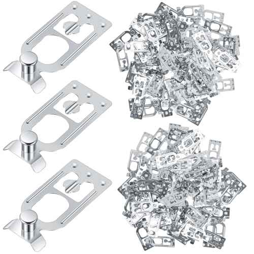 Zonon 100 Pcs Teardrop Pallet Rack Safety Clip Warehouse Storage Pallet Racking Beam Safety Clip Safety Steel Pallet Rack Clip Connector Cross Beam Locker for Shelf Garage