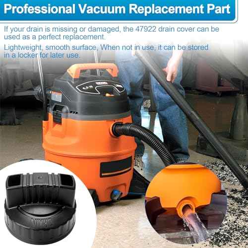 47922 Vac Drain Cap Compatible with Ridgid Shop Vacuum Cleaner, 1.97'' ID Wet/Dry Vacuum Replacement Drain Cap£¨2pack£©
