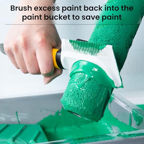VOOMEY 7-in-1 Paint Brush Comb, Paint Roller Cleaner, Paint Brush Cleaner Tool,Paint Can Opener,Scraper Design