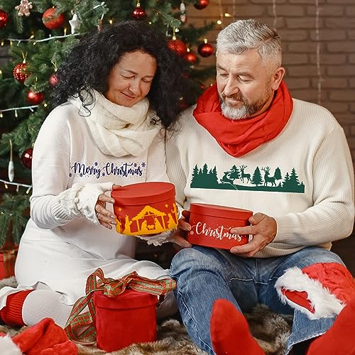 2PCS Christmas Silk Screen Stencil 11x8 Self-Adhesive Mesh Stencils Silkscreen Stencil for Chalk Paste with Reindeer Pine Tree for Printing on Wood Fabric Wall Cup Plate Glass Paper