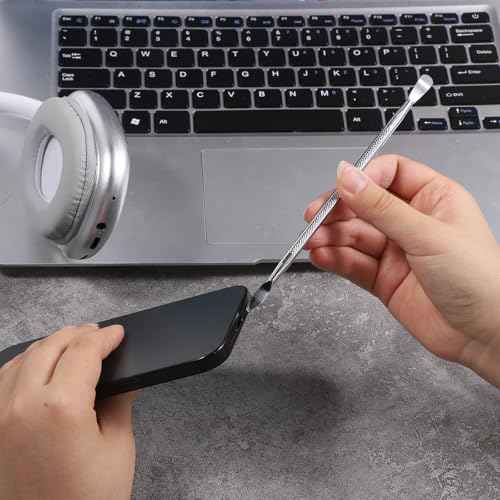 6 PCS Metal Spudger Set, Dual-Ends Small Metal Spudger Pry Opening Repair Tools Kit Spudgers Pry Tool Kit Double-Ended Stainless Steel Opening Tool, Professional Prys OpeningSpudger for Phone, Laptops