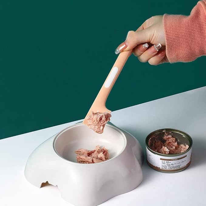 4 PACK Pet Food Can Supplies Mixing Spoons Food Canned Scoop for Cat Dog Feeding Can and Wet Food Storage
