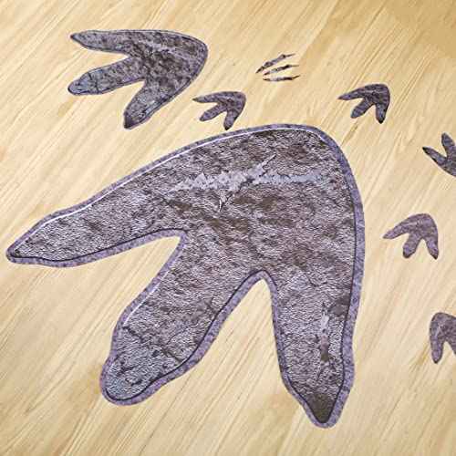 66 Pcs Dinosaur Footprints Decor Floor Decals Peel and Stick Dinosaur Track Stickers Removable Tracks Wall Decals Vinyl Footprints Wall Decal for Room Nursery Bedroom Home, 3 Sizes