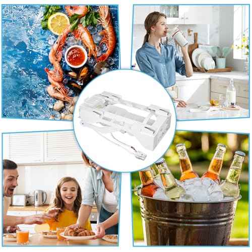 Upgraded 243297609 243297613 Ice Maker Replacement Parts Compatible with Electrolux Refrigerator Ice Maker Assembly, Replacement for 243297603 243297606 243297607