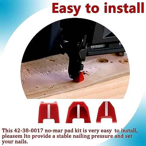 42-38-0017 No-Mar Pad Kit Fit Milwauke 2746-20 NailerTip And Milwauke 18ga Nailer For Milwauke Nailers Bit-Set of 12