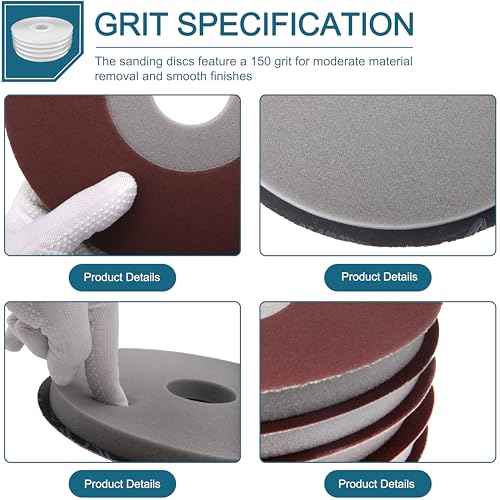 Drywall Sander Pad 150 Grit 5 Packs for Porter-Cable Drywall Sander