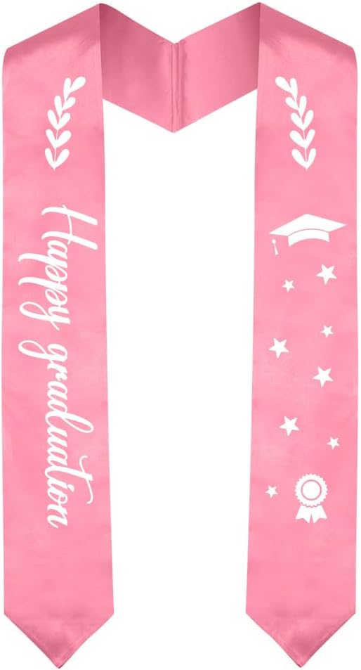 Graduation Stole Graduation Sash Unisex Adults Class of 70'' Stoles for Academic and Choral Ceremony