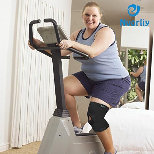 Nvorliy Plus Size Knee Compression Sleeve, Knee Brace for Large Legs Medical Support for Knee Pain Relief, Arthritis, Sports Exercise, Injury & Post-Surgery Recovery, Fit Men and Women (2XL)