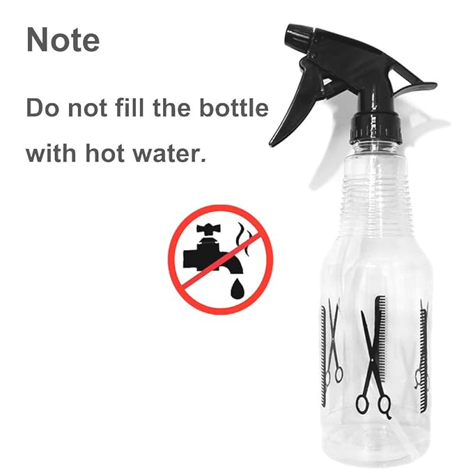 Avenoir Mister Spray Bottle, 16.9oz/500ml Adjustable Spray Storage Container for Hair, Plant and Home Cleaning